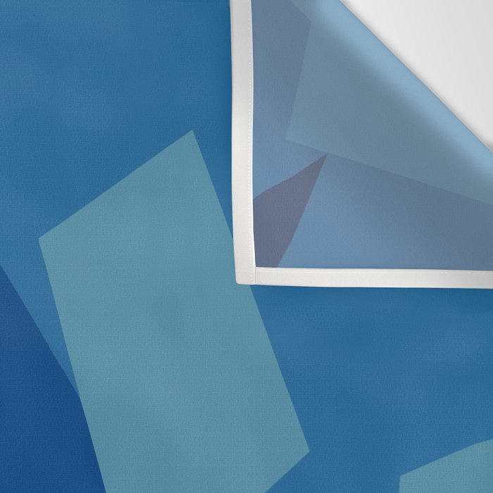 Peckham Blue Abstract Map Wall Tapestry Gallery Image 3