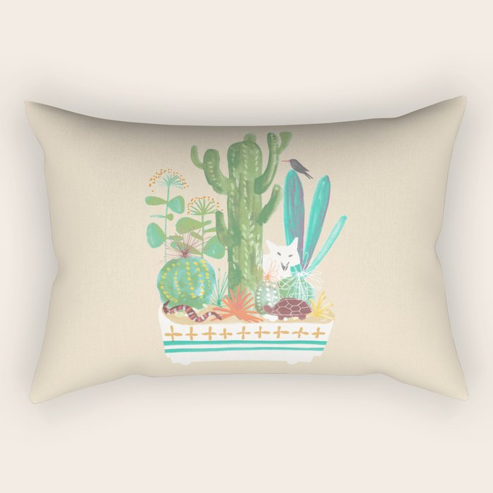 Desert planter Rectangular Pillow Gallery Image 2