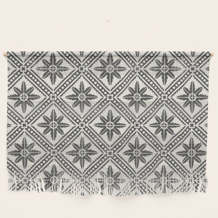 Taza Star Tile Grey Wall Hanging