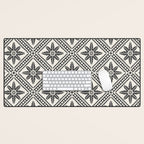 TAZA STAR TILE GREY Desk Mat Gallery Image 1