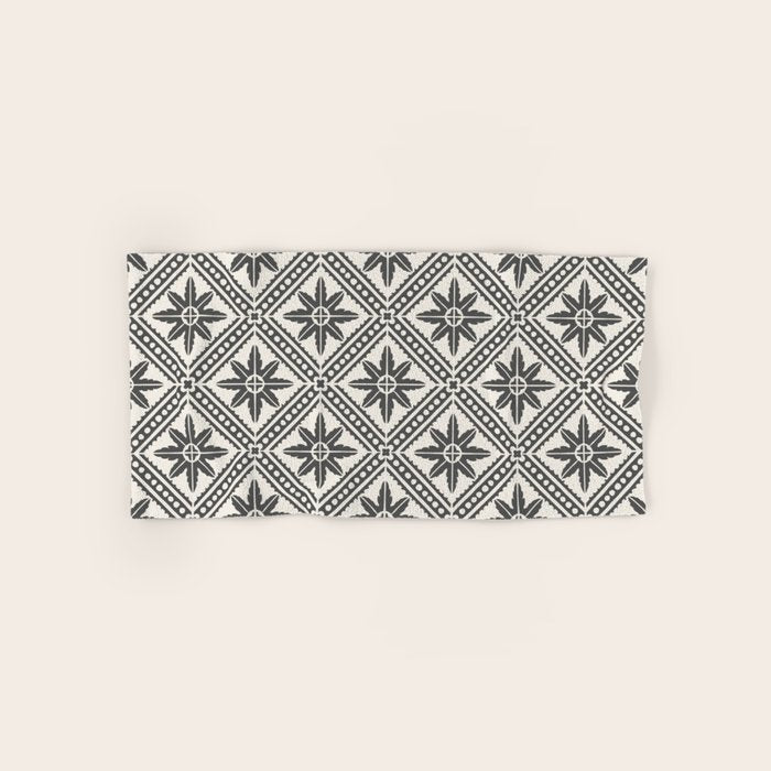 TAZA STAR TILE GREY Bath Towel Gallery Image 1