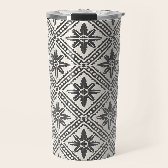 TAZA STAR TILE GREY Travel Mug Gallery Image 1