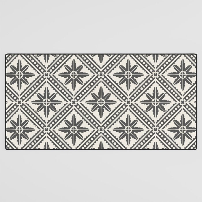 TAZA STAR TILE GREY Desk Mat Gallery Image 3