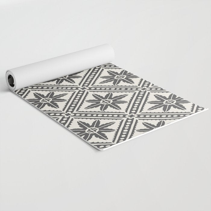 TAZA STAR TILE GREY Yoga Mat Gallery Image 2