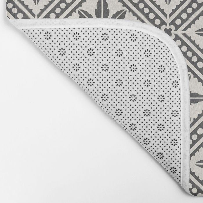 TAZA STAR TILE GREY Bath Mat Gallery Image 2