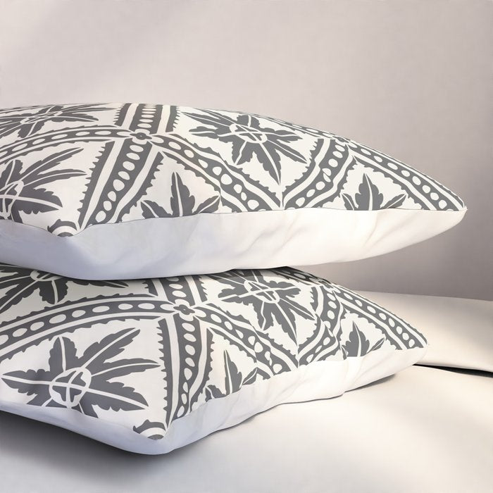 TAZA STAR TILE GREY Pillow Sham Gallery Image 3