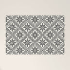TAZA STAR TILE GREY Welcome Mat Gallery Image 1