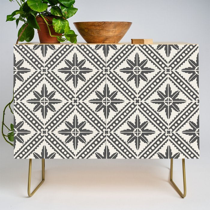 TAZA STAR TILE GREY Credenza Gallery Image 1