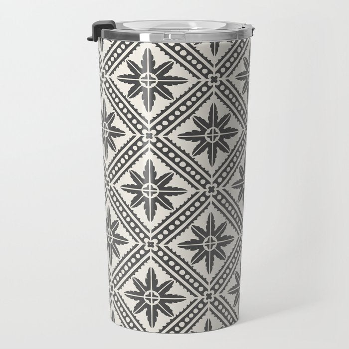 TAZA STAR TILE GREY Travel Mug Gallery Image 3