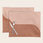 Two Tone Line Curvature XXIX Placemat Gallery Image 1