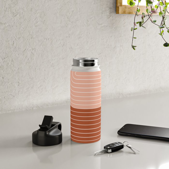 Two Tone Line Curvature XXIX Water Bottle Gallery Image 4