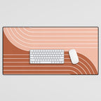 Two Tone Line Curvature XXIX Desk Mat Gallery Image 1