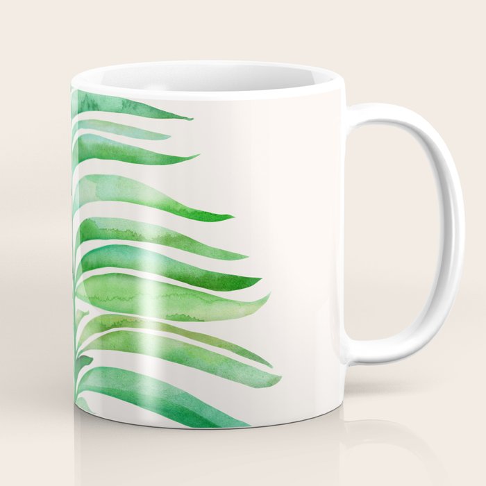 Tropical Leaf Botanical Painting Coffee Mug Gallery Image 1