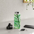 Tropical Leaf Botanical Painting Water Bottle Gallery Image 4