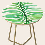 Tropical Leaf Botanical Painting Side Table Gallery Image 2