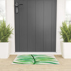 Tropical Leaf Botanical Painting Welcome Mat Gallery Image 3