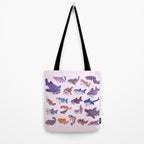 Shark day - pastel Tote Bag Gallery Image 2