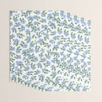 Hydrangea blue flowers, botanicals, blue and white floral Wrapping Paper Gallery Image 3