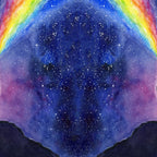 Galaxy Wolf Howling Rainbow Coffee Mug Gallery Image 2
