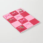Scarlet Cherries and Bows Checker Notebook Gallery Image 2