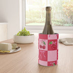 Scarlet Cherries and Bows Checker Wine Chiller Gallery Image 4