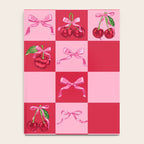 Scarlet Cherries and Bows Checker Notebook Gallery Image 4