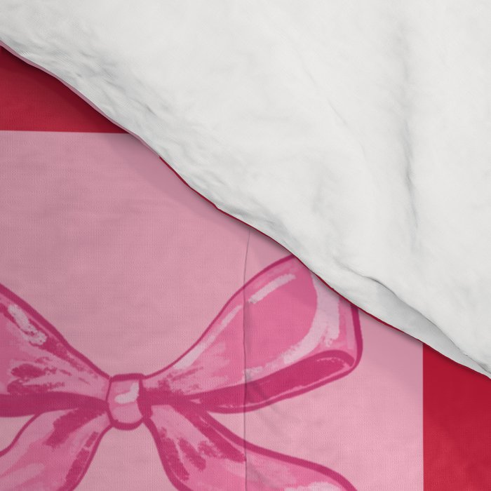 Scarlet Cherries and Bows Checker Comforter Gallery Image 4