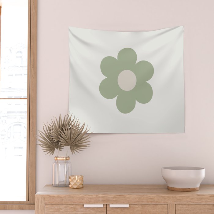 Sage Flower Single Wall Tapestry Gallery Image 2