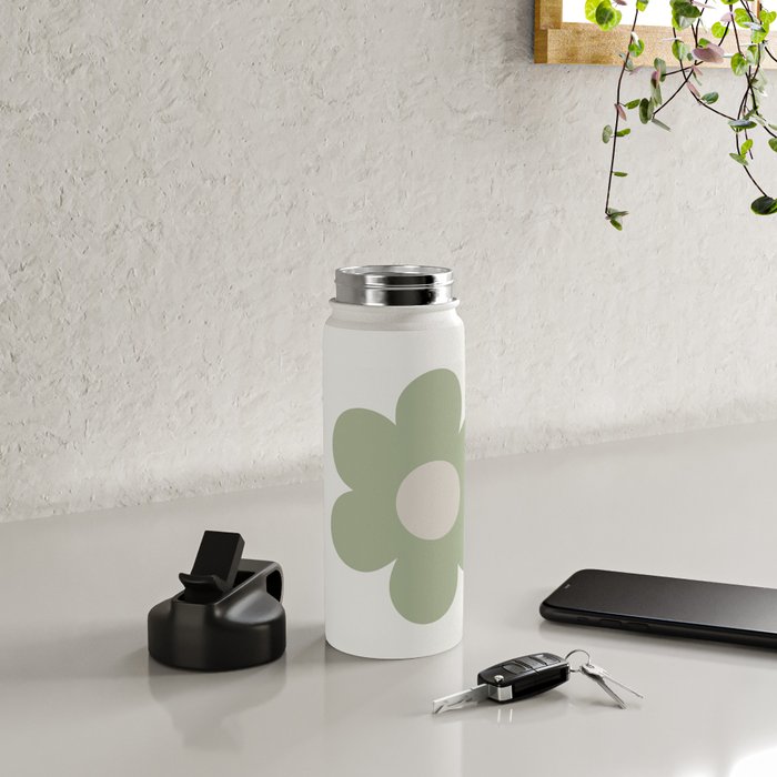 Sage Flower Single Water Bottle Gallery Image 4