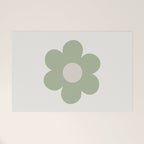 Sage Flower Single Welcome Mat Gallery Image 1