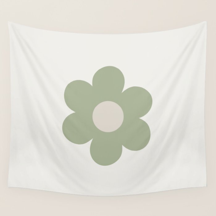 Sage Flower Single Wall Tapestry Gallery Image 1