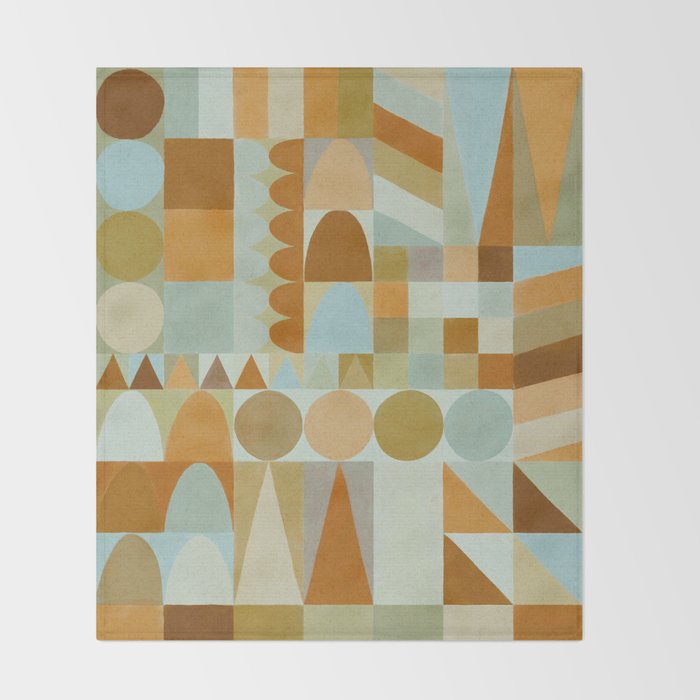 Geometric Shapes & Colors #2 Throw Blanket Gallery Image 2