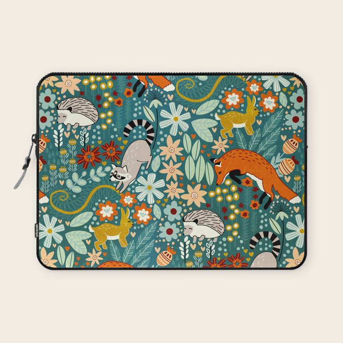 Woodland Pattern Laptop Sleeve Gallery Image 1