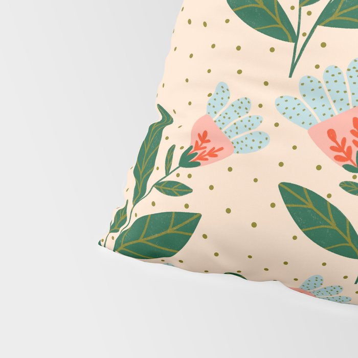 Whimsical Spring Floral  Pillow Sham Gallery Image 4