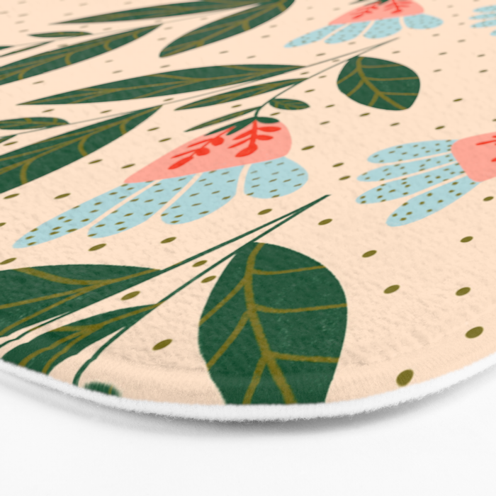 Whimsical Spring Floral  Bath Mat Gallery Image 3