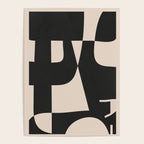 Modern Black And White Abstract Art 1 Poster Gallery Image 4