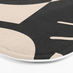 Modern Black And White Abstract Art 1 Bath Mat Gallery Image 3