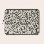 Abstract Brushed Line Art Florals Laptop Sleeve Gallery Image 1
