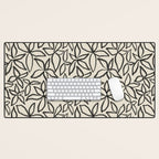 Abstract Brushed Line Art Florals Desk Mat Gallery Image 1