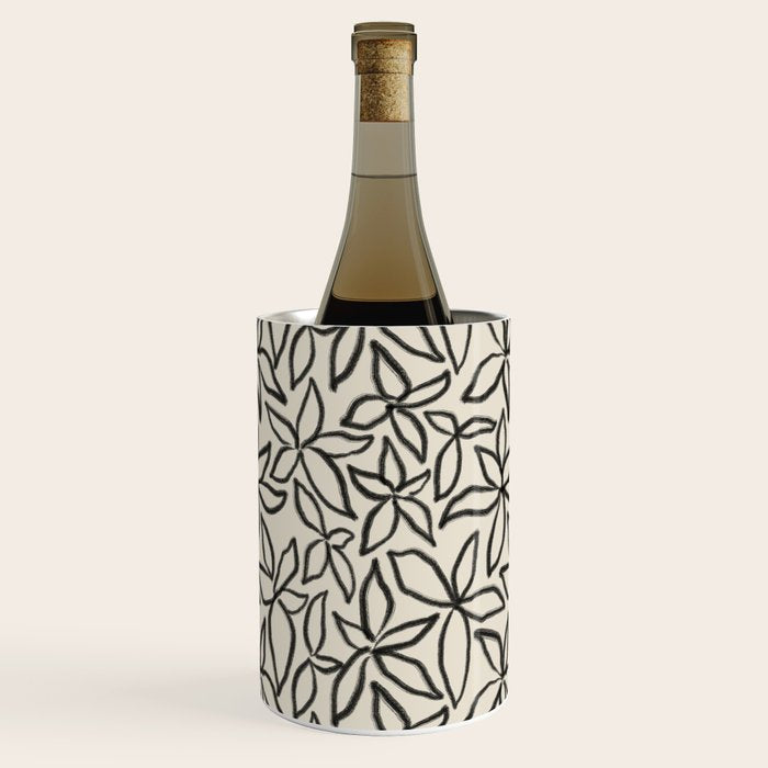 Abstract Brushed Line Art Florals Wine Chiller Gallery Image 3