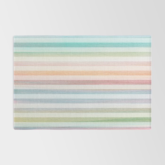 Colorful Soft Stripes Pattern Rug Gallery Image 2