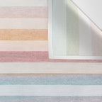 Colorful Soft Stripes Pattern Wall Tapestry Gallery Image 3
