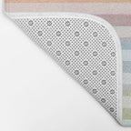 Colorful Soft Stripes Pattern Bath Mat Gallery Image 2