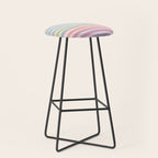 Colorful Soft Stripes Pattern Stool Gallery Image 1