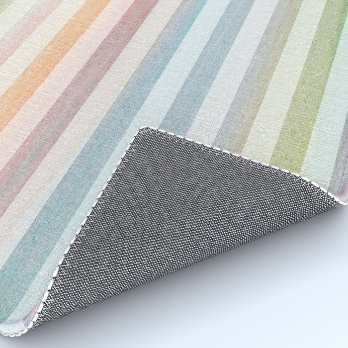 Colorful Soft Stripes Pattern Rug Gallery Image 4