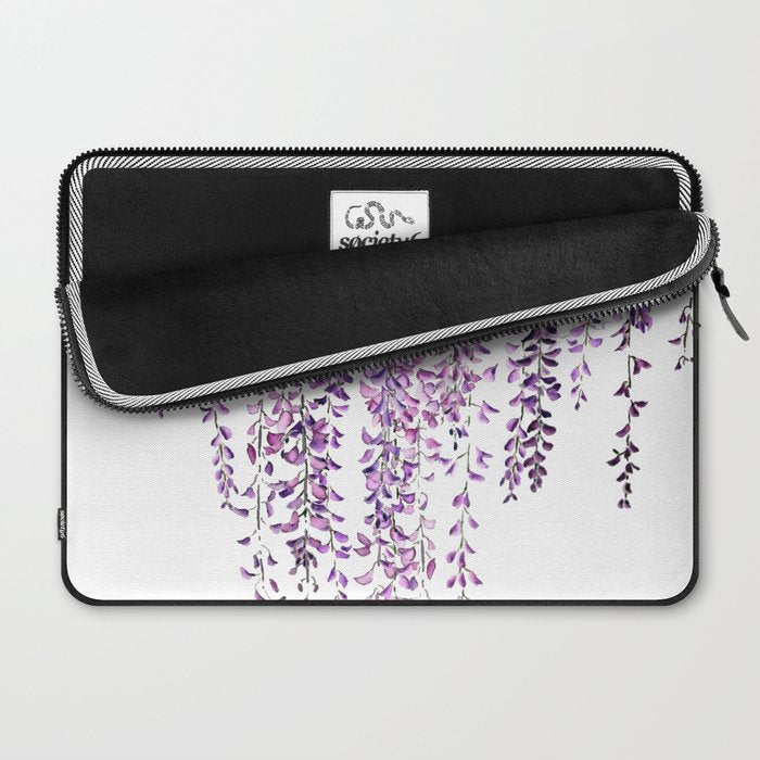 purple wisteria in bloom Laptop Sleeve Gallery Image 2