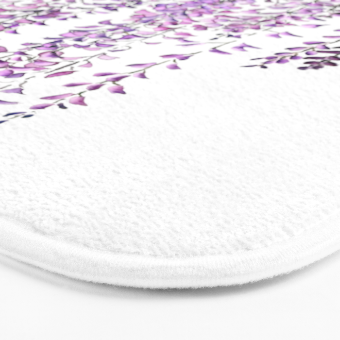 purple wisteria in bloom Bath Mat Gallery Image 3