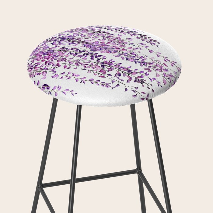 purple wisteria in bloom Stool Gallery Image 2