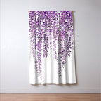 purple wisteria in bloom Window Curtain Gallery Image 3