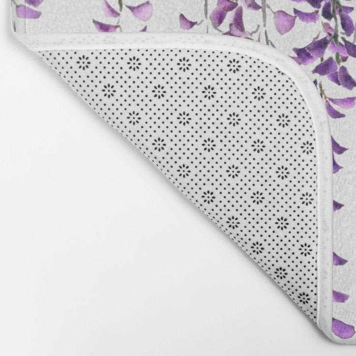 purple wisteria in bloom Bath Mat Gallery Image 2